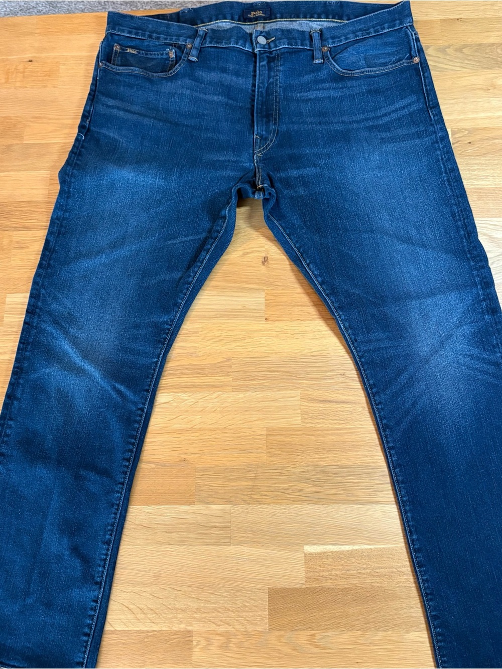 Polo by Ralph Lauren Men’s Straight Jeans in Dark Blue Wash